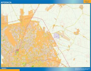 Carte Apodaca Mexique