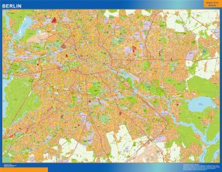 Carte Berlin plastifiée