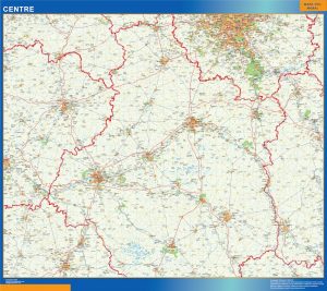 Carte Centre plastifiée