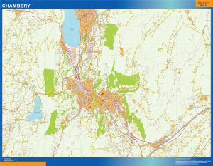 Carte Chambery plastifiée