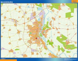 Carte Magdeburg plastifiée