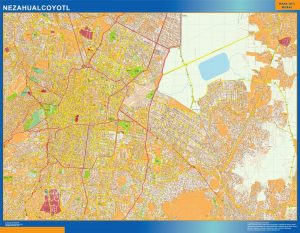 Carte Nezahualcoyotl Mexique
