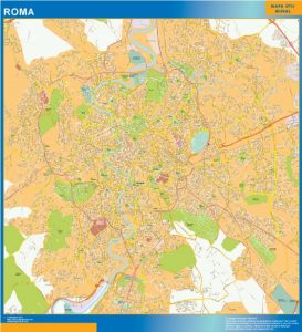 Carte Roma plastifiée 