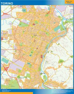 Carte Torino plastifiée 