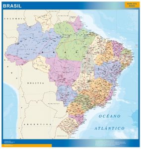 Carte plastifiée Bresil 