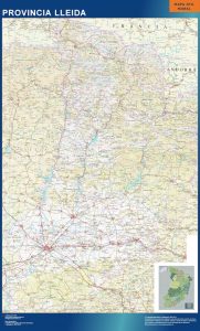 Carte province Lleida plastifiée